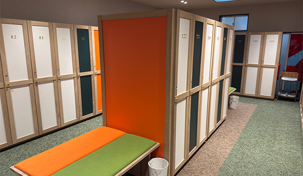 福山カントリークラブの女性ロッカー室